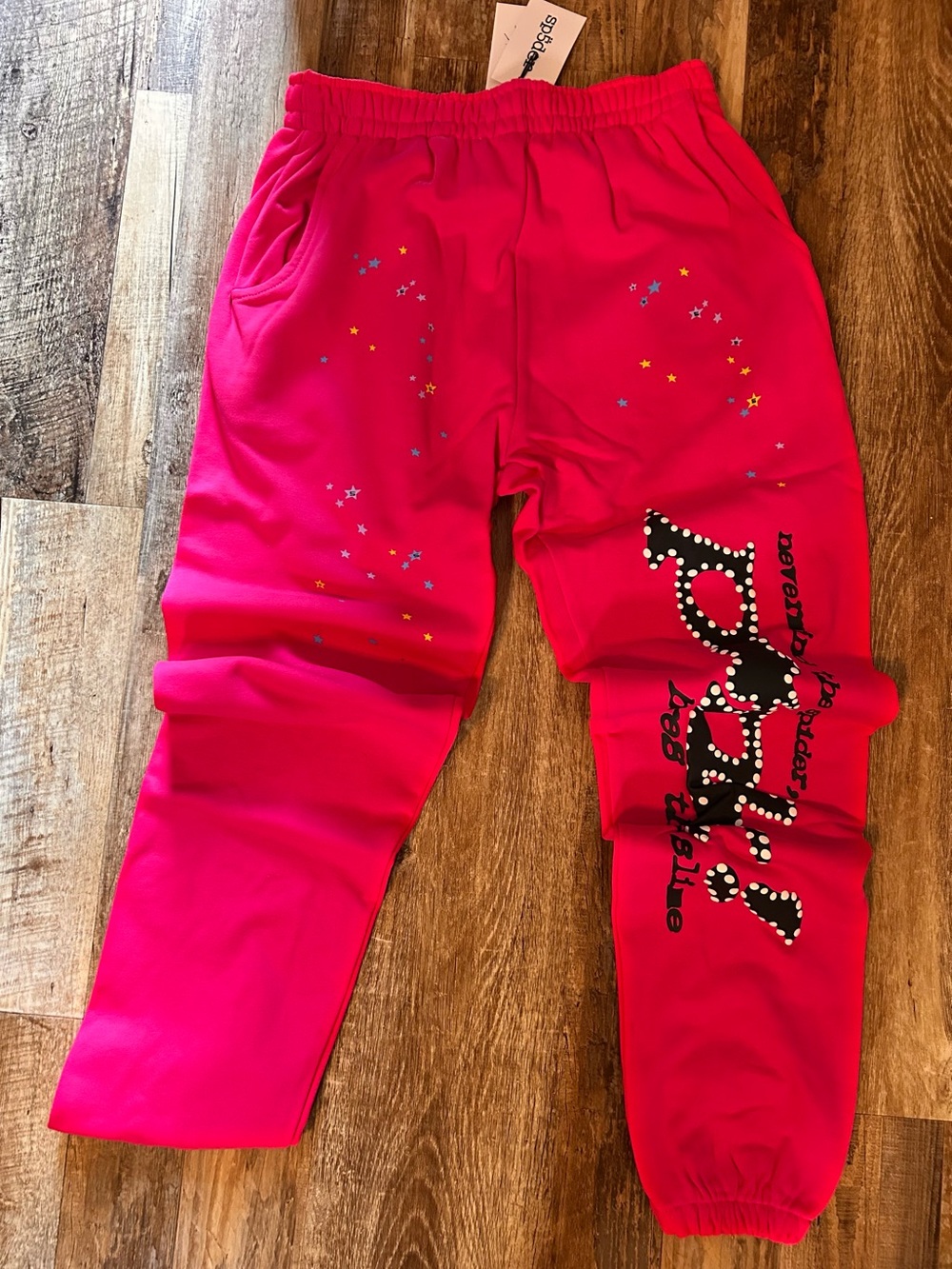 Hot Pink Graphic Jogger Sp5der